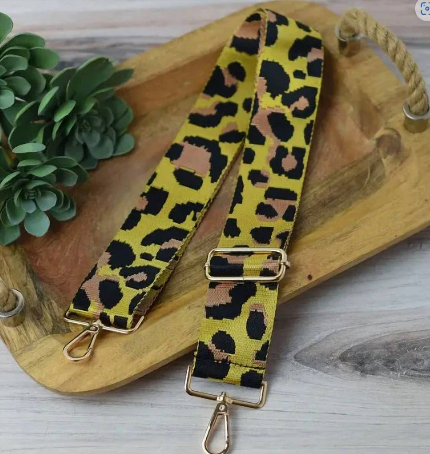 Women's Leopard Print Adjustable Crossbody Bag Strap