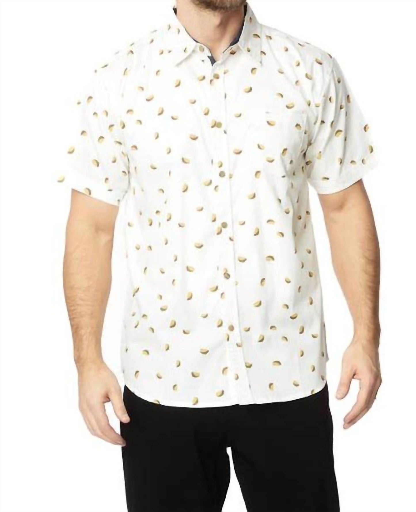 Printed Woven Short Sleeve Cotton Shirt