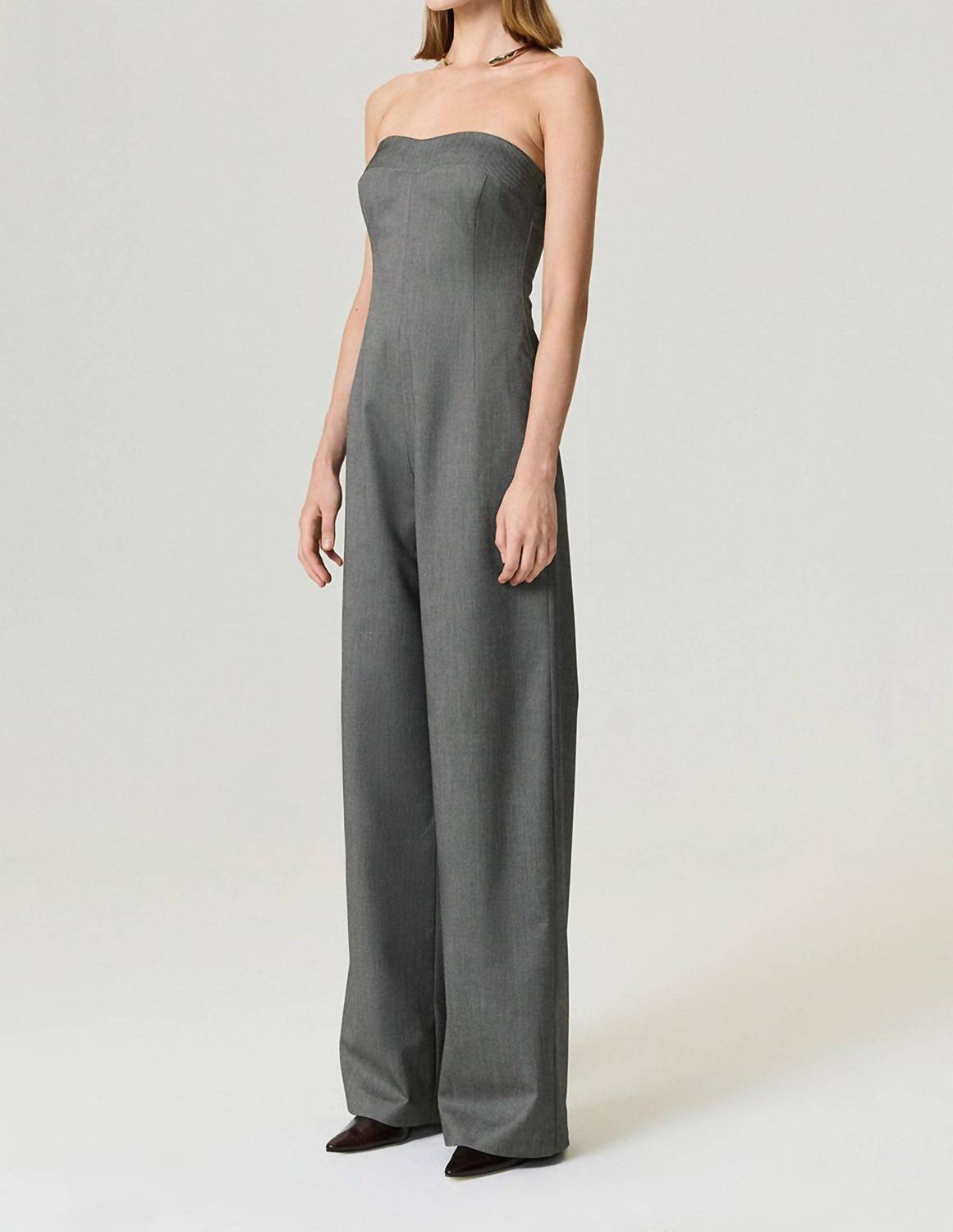 Soho Tailored Strapless Jumpsuit