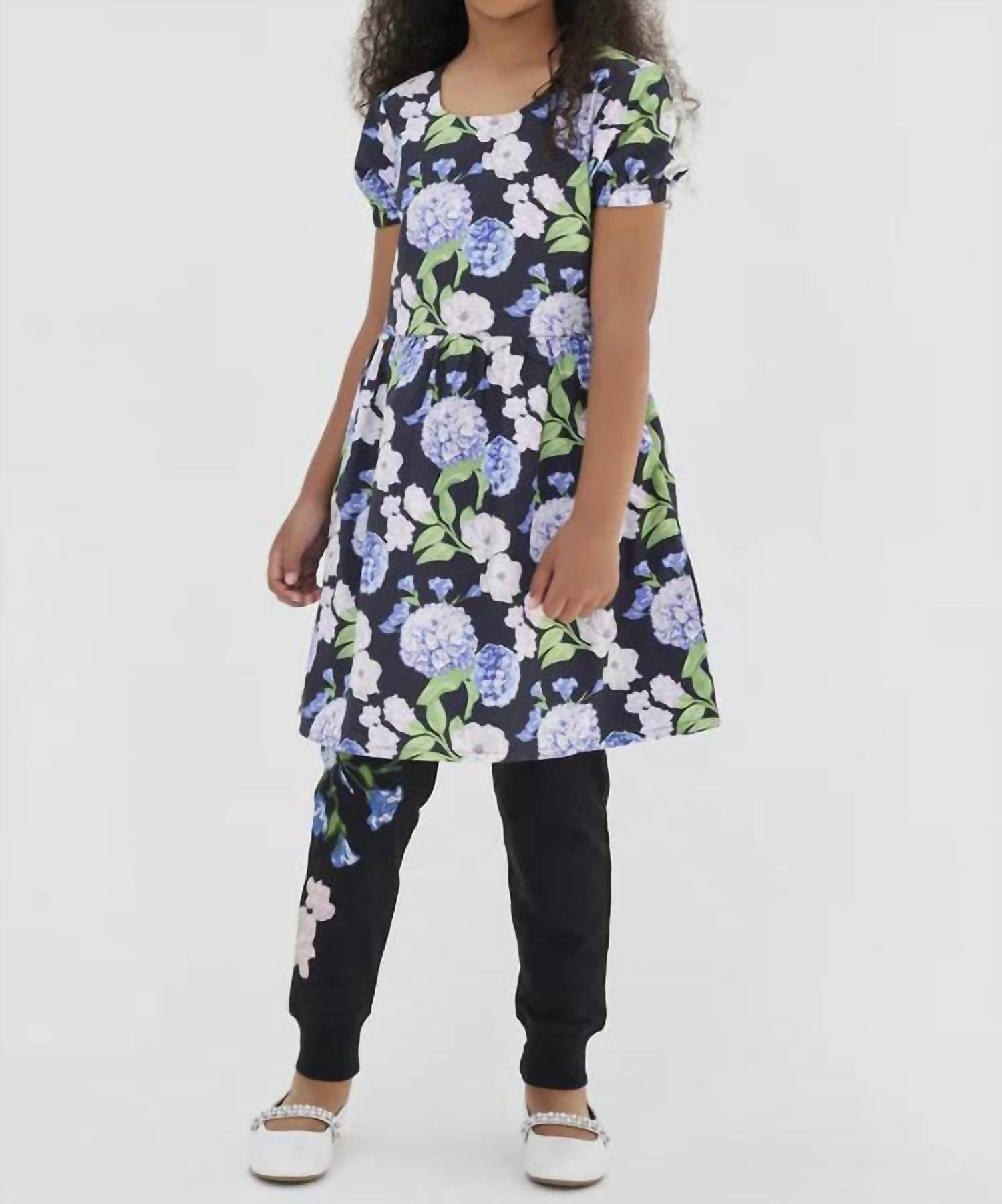 Sasha+Z - Hydrangea Printed Poplin Dress - Rack Hunt -