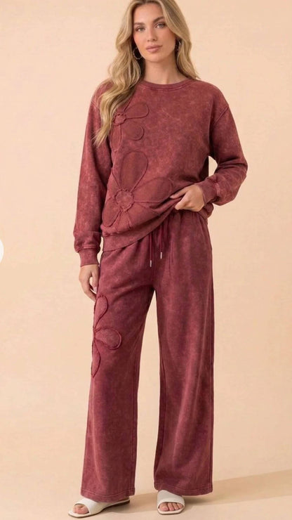 Soft Knit Wide Leg Pants