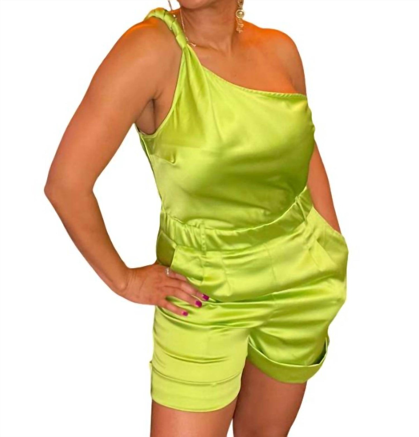 Inspired Fashion - One Sleeve Romper - Rack Hunt -