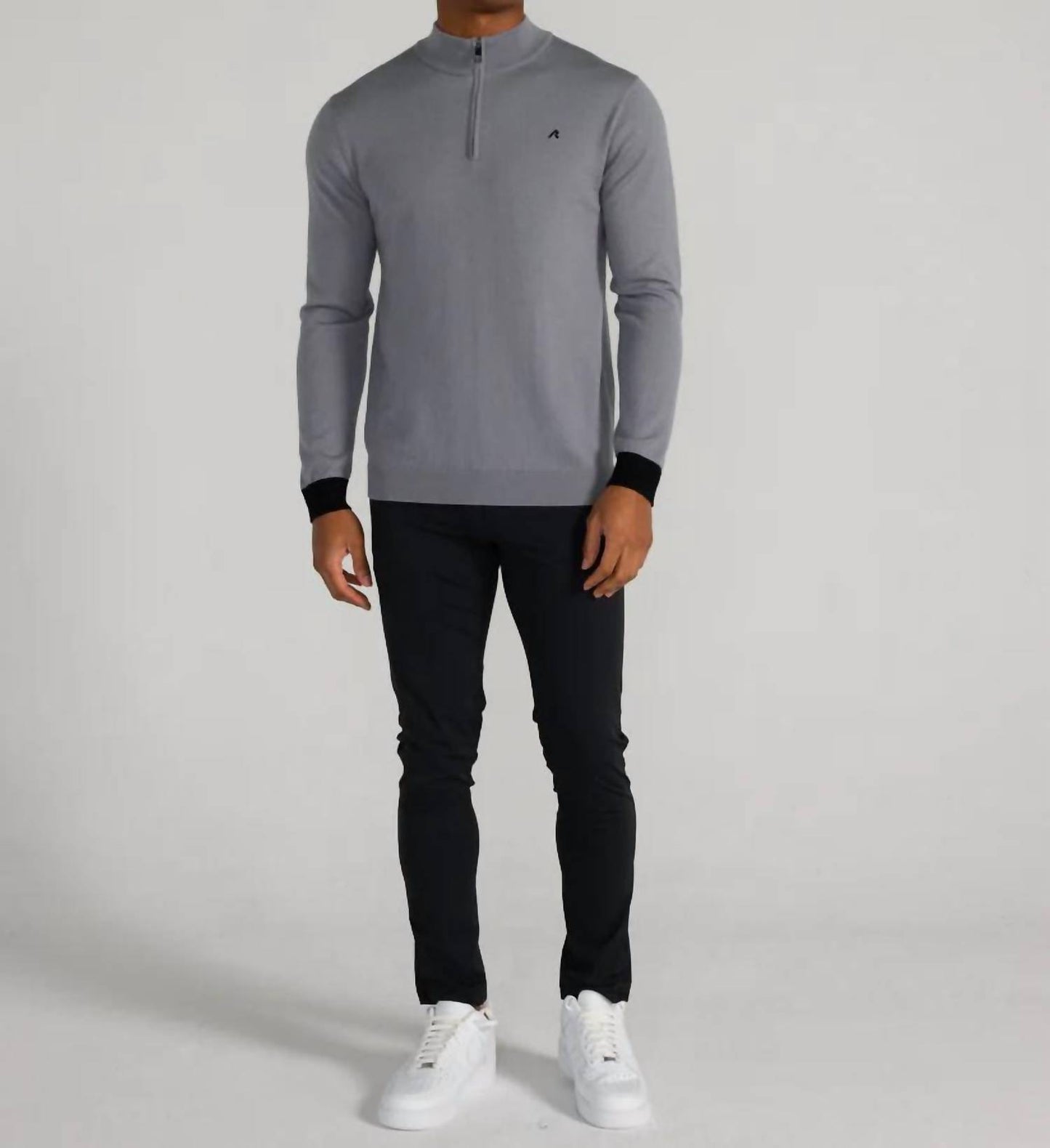 Rowe Merino Quarter Zip Tee