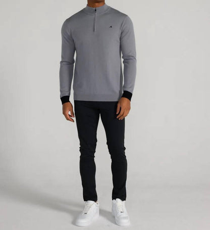 Rowe Merino Quarter Zip Tee
