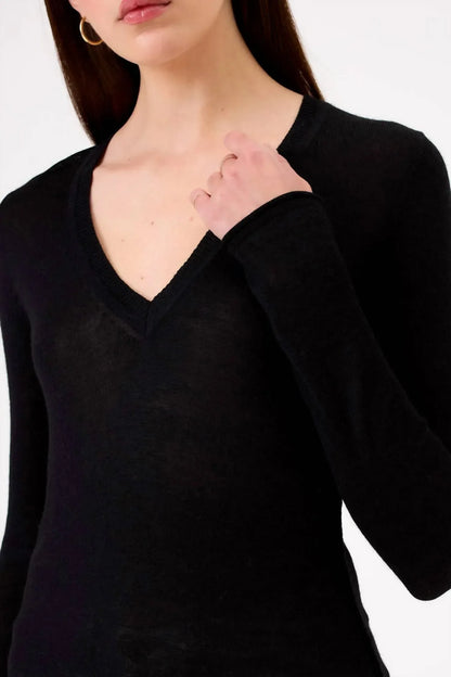 Goldie Tees - Elise Long Sleeve V-neck Sweater - Rack Hunt