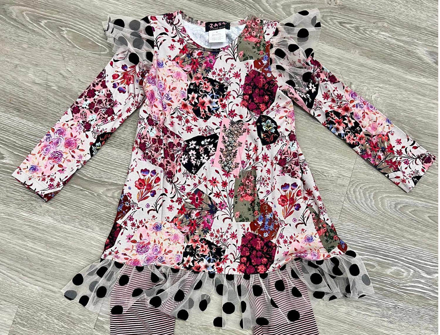 Zaza Couture - Girl's Patchwork Tunic Set - Rack Hunt -