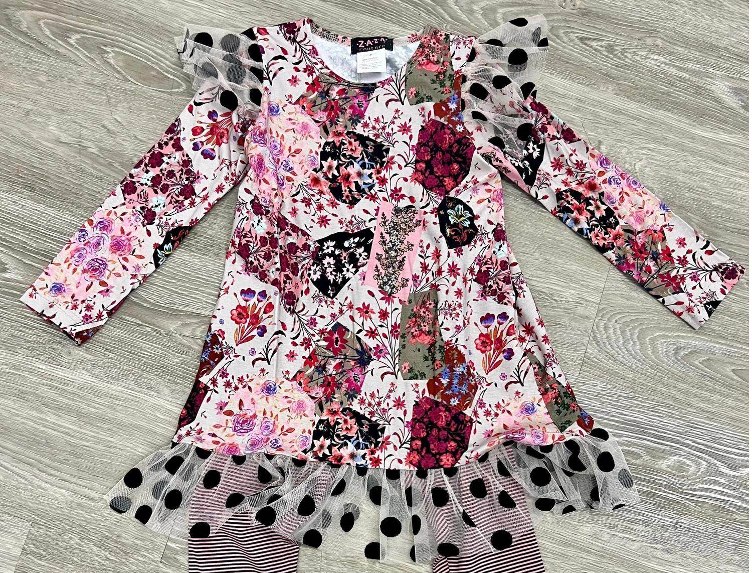 Zaza Couture - Girl's Patchwork Tunic Set - Rack Hunt -