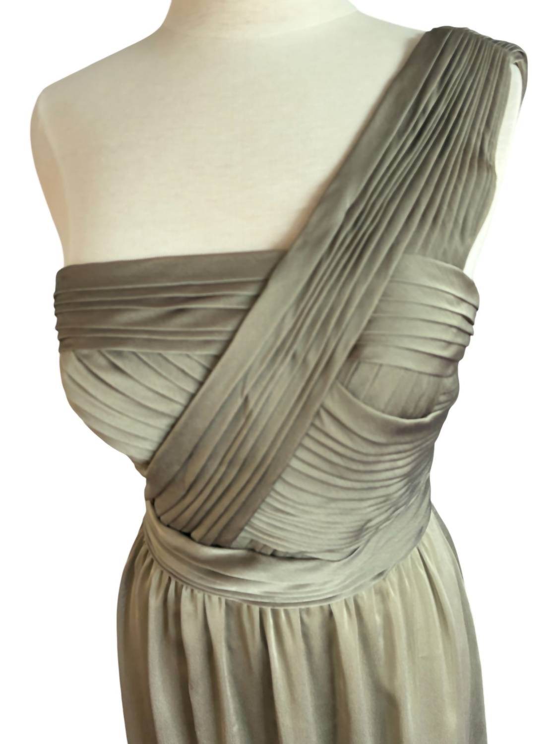 Bari Jay - Women's One Shoulder Iridescent Bridesmaid Dress - Rack Hunt -