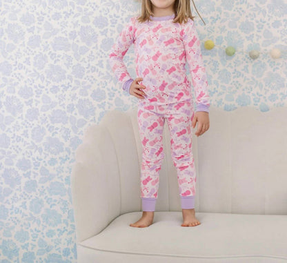 Kids Sweet Bunny Bamboo Pajama Set