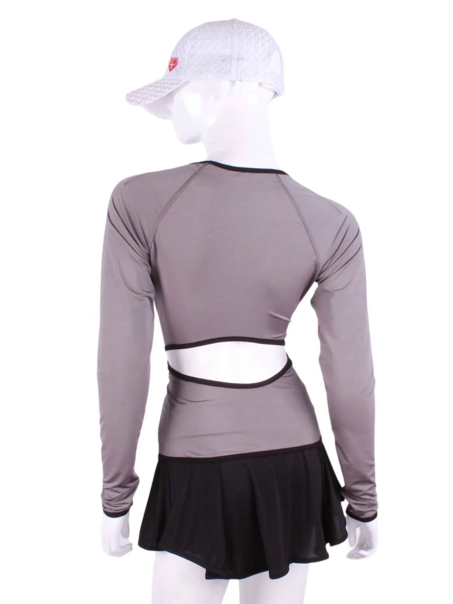 Love Love Tennis - Women's Open Back Long Sleeve Crew Tee - Rack Hunt