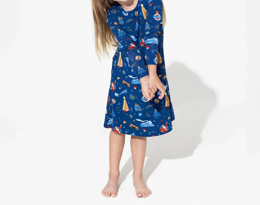 Polar Express Bamboo Long Sleeve Dress