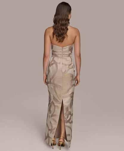 Women's Sweetheart Jacquard Gown