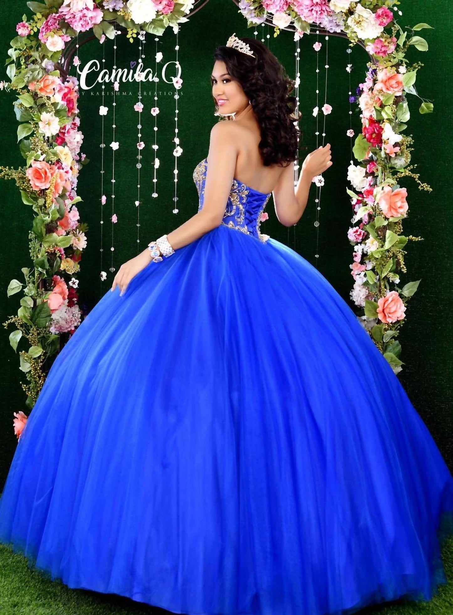 Beaded Tulle Prom Dress