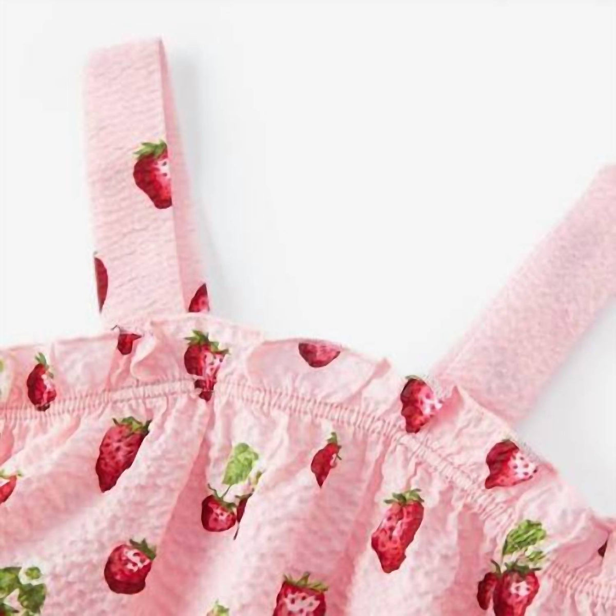 Girl's Strawberry Ruffle Tank & Pant Set