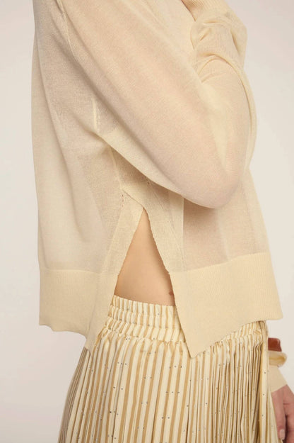 Granada Sheer V-Neck Sweater