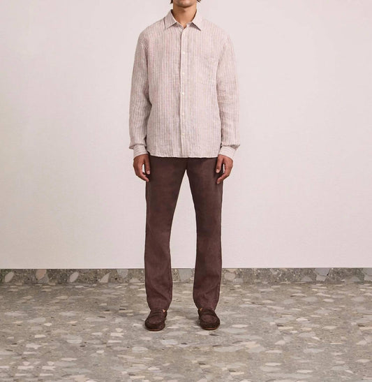 Telles Linen Striped Shirt