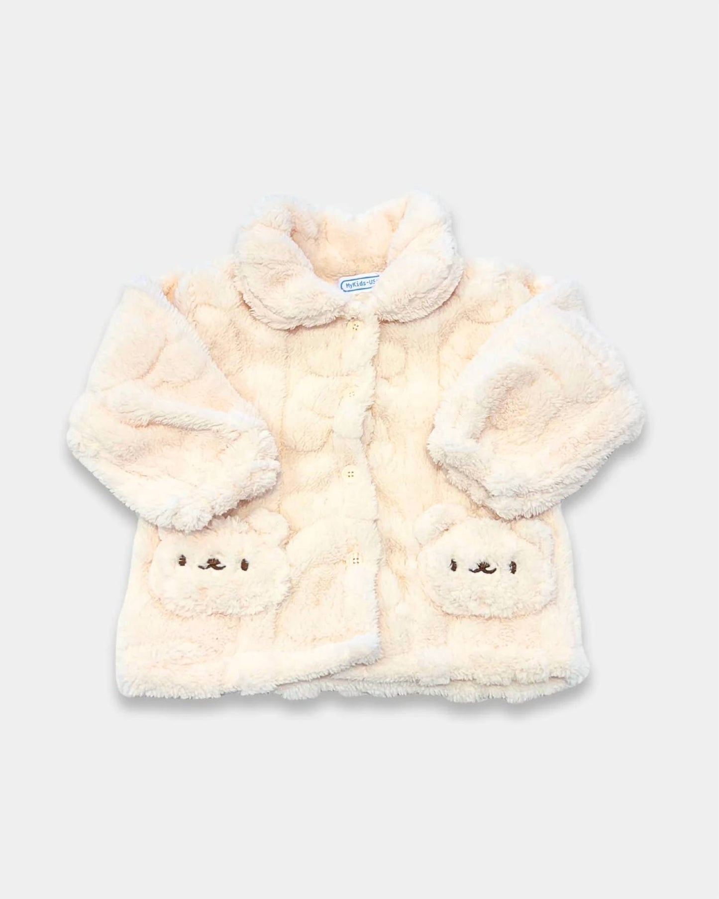 Kid's Two-piece Bear Cozy Plush Pant Set