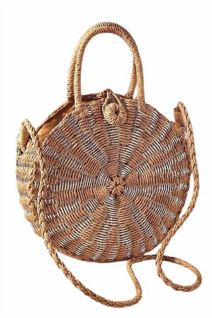 Merveille - Women's Straw Round Cross Body Bag - Rack Hunt