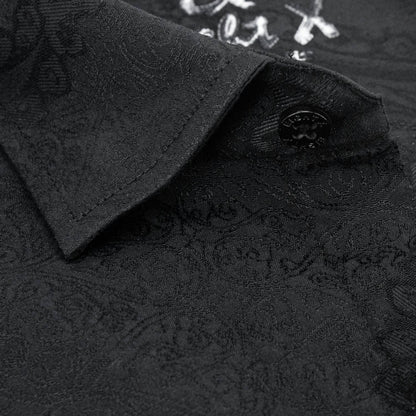 Men's Big Paisley Jacquard Button Down Shirt