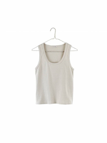 Ribbed Cotton Tank Top