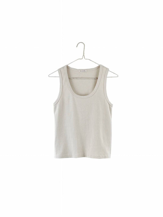 Ribbed Cotton Tank Top