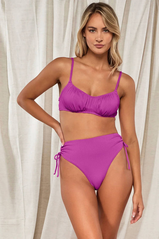 Rib Malia High Waist Bikini Bottom