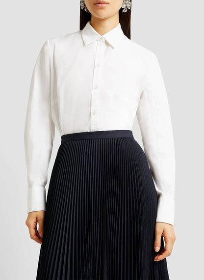 Pleated Midi Skirt