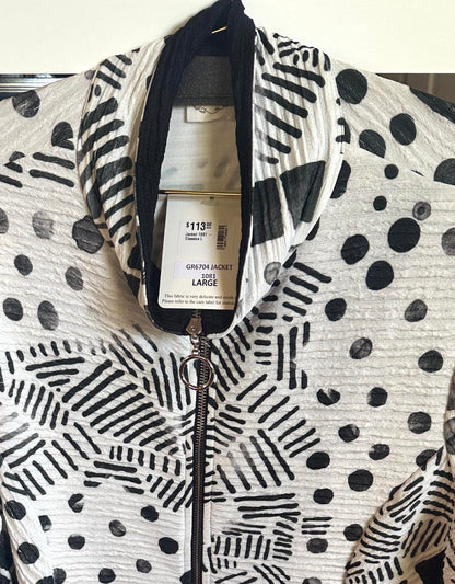 Women's Zip Up Printed Jacket
