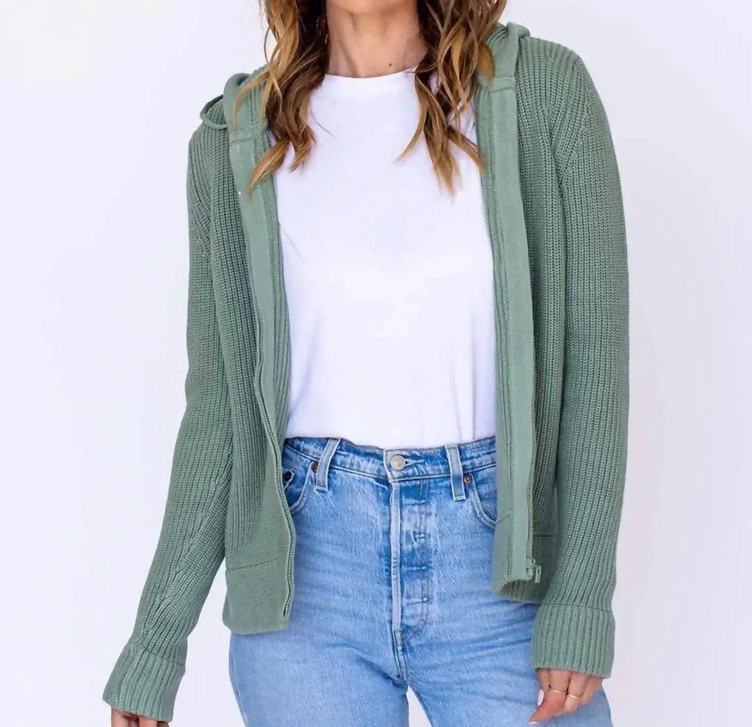Pura Cashmere - Fisherman Hoodie Sweater - Rack Hunt