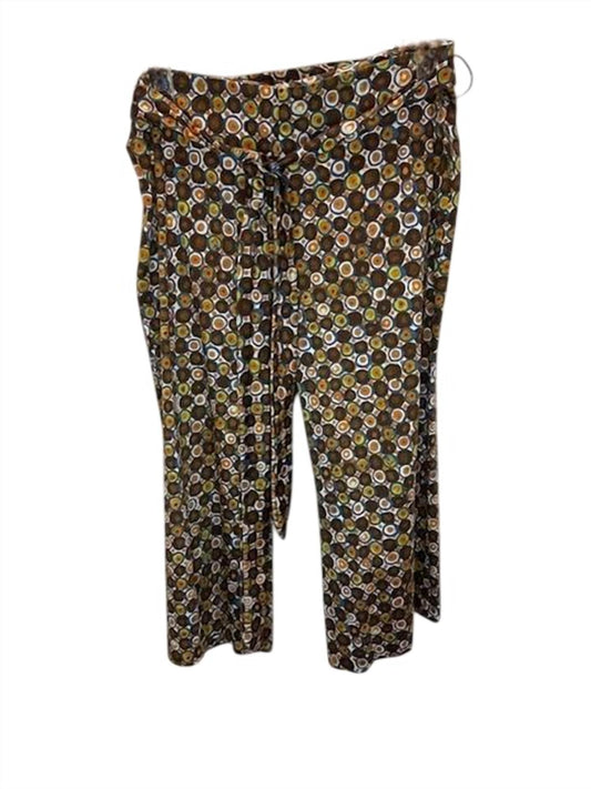 Women Circle Design Gaucho Trousers