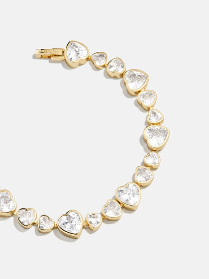 Zadie Heart Tennis Bracelet