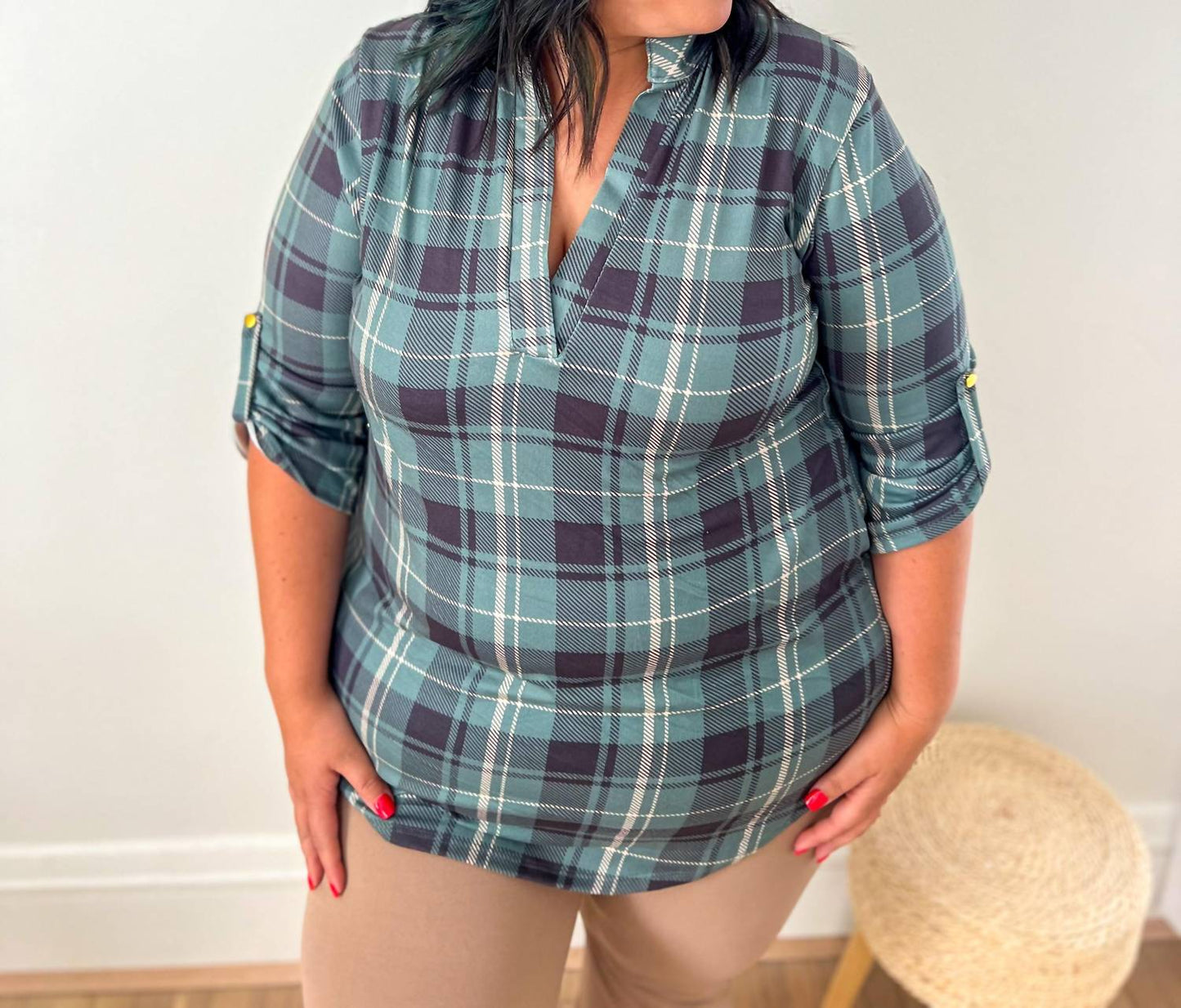 Jamie Three Quarter Sleeve Top