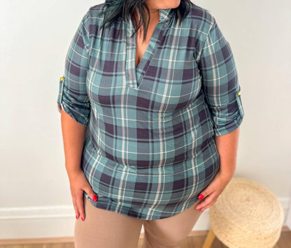 Jamie Three Quarter Sleeve Top