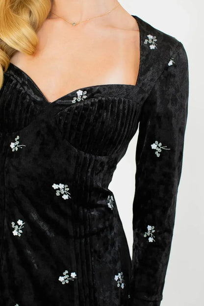 KESTAN - Talia Velvet Mini Dress - Rack Hunt