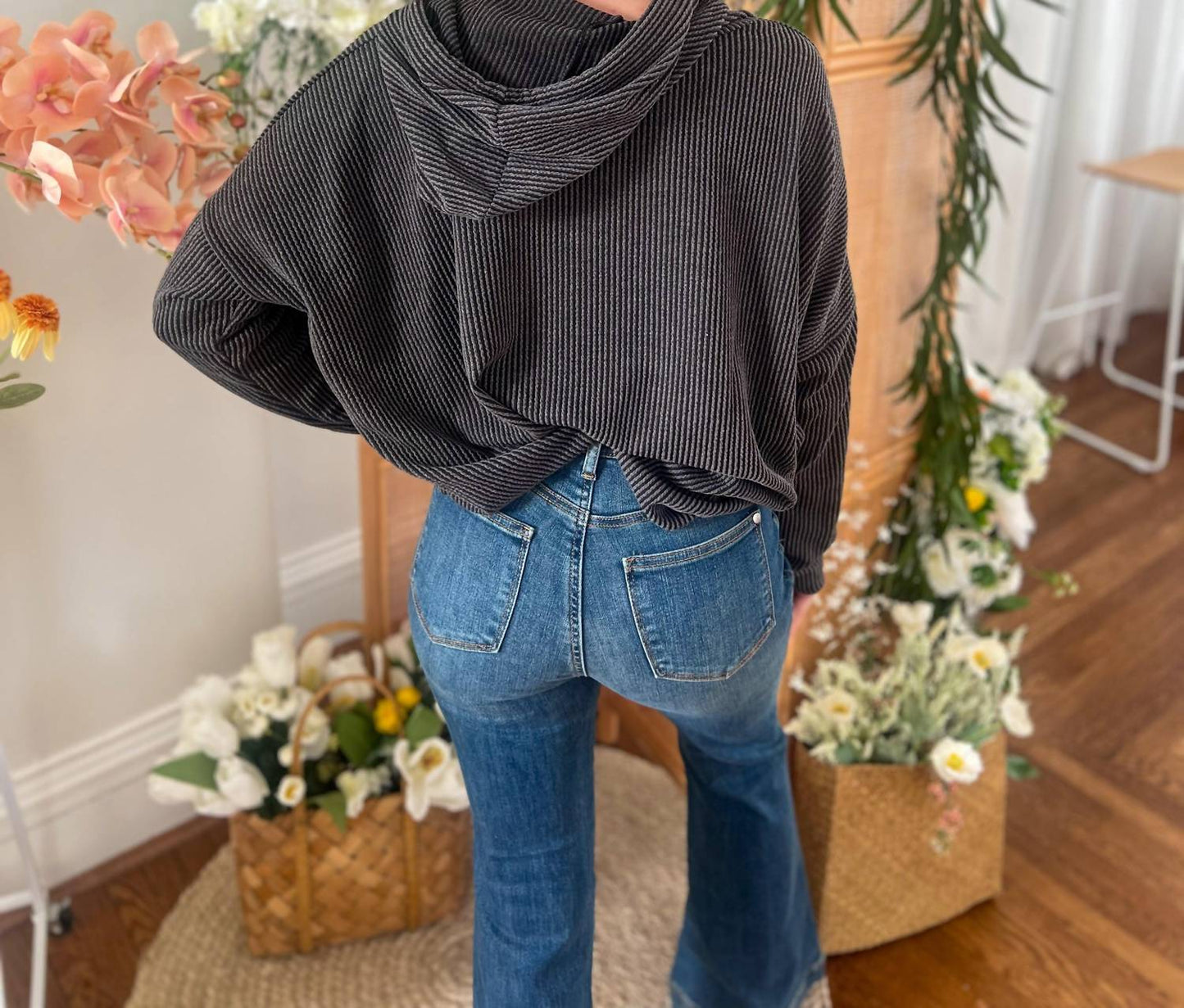 Pull-on Hooded Top