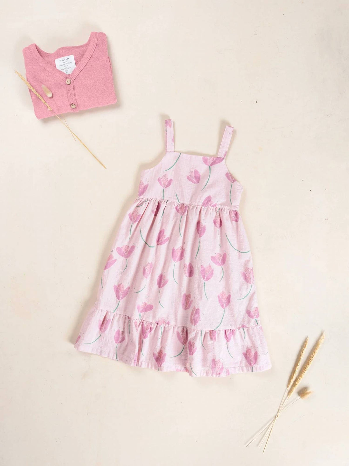 Girls Woven Tulip Dress