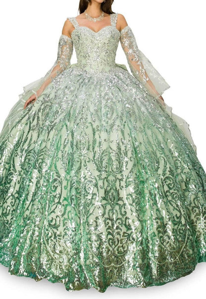 Cinderella Couture - Beaded Sweetheart Neck Ball Gown - Rack Hunt