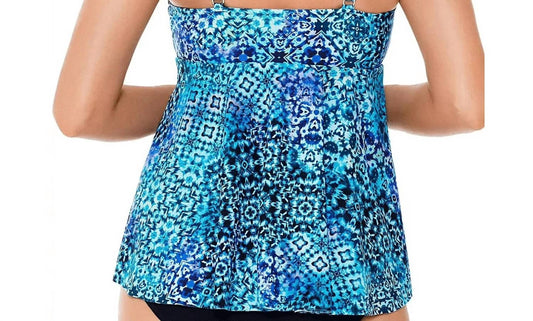 Printed Underwire Tankini Top