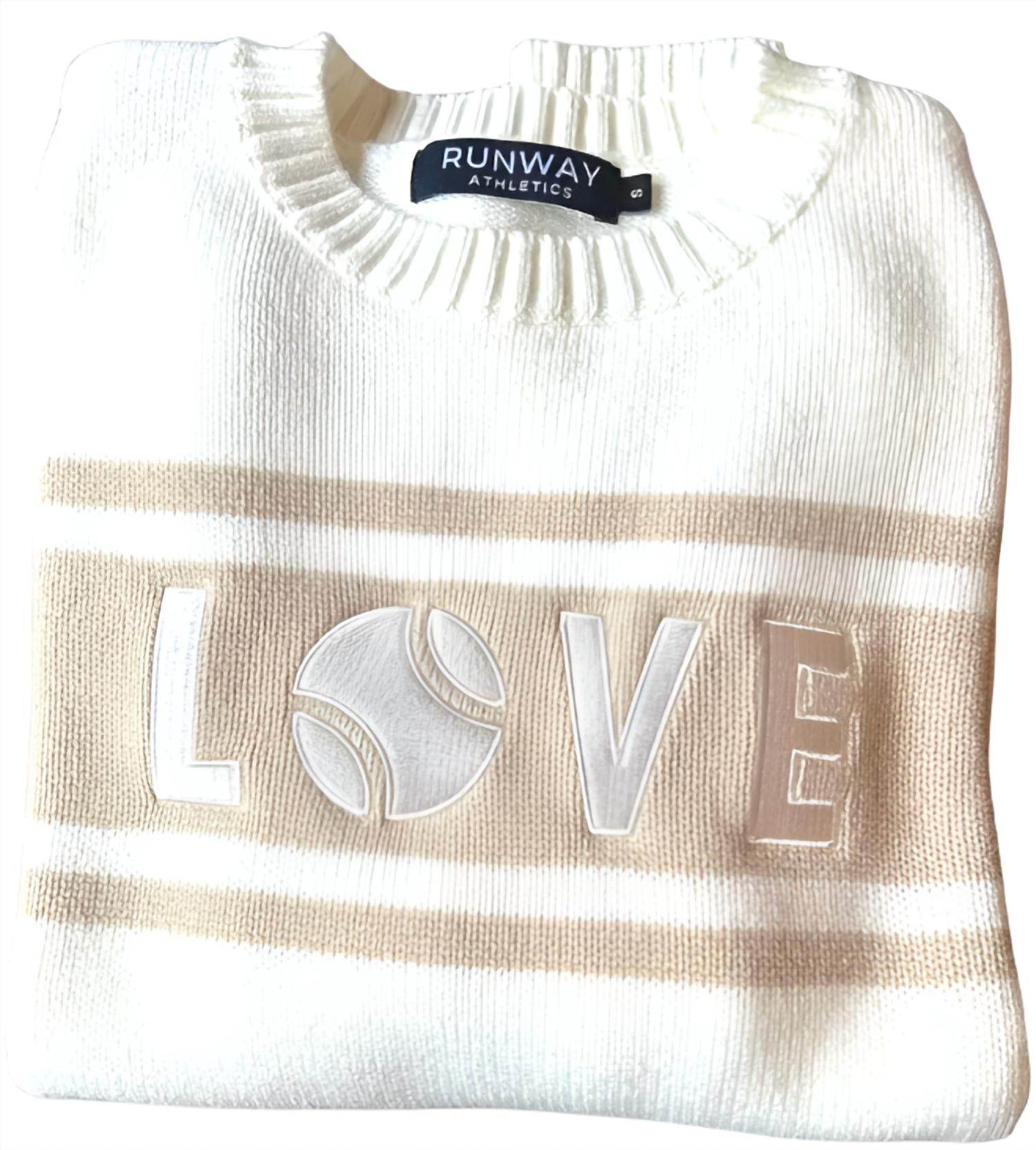 Runway Athletics - Tennis Love Round Neck Sweater - Rack Hunt
