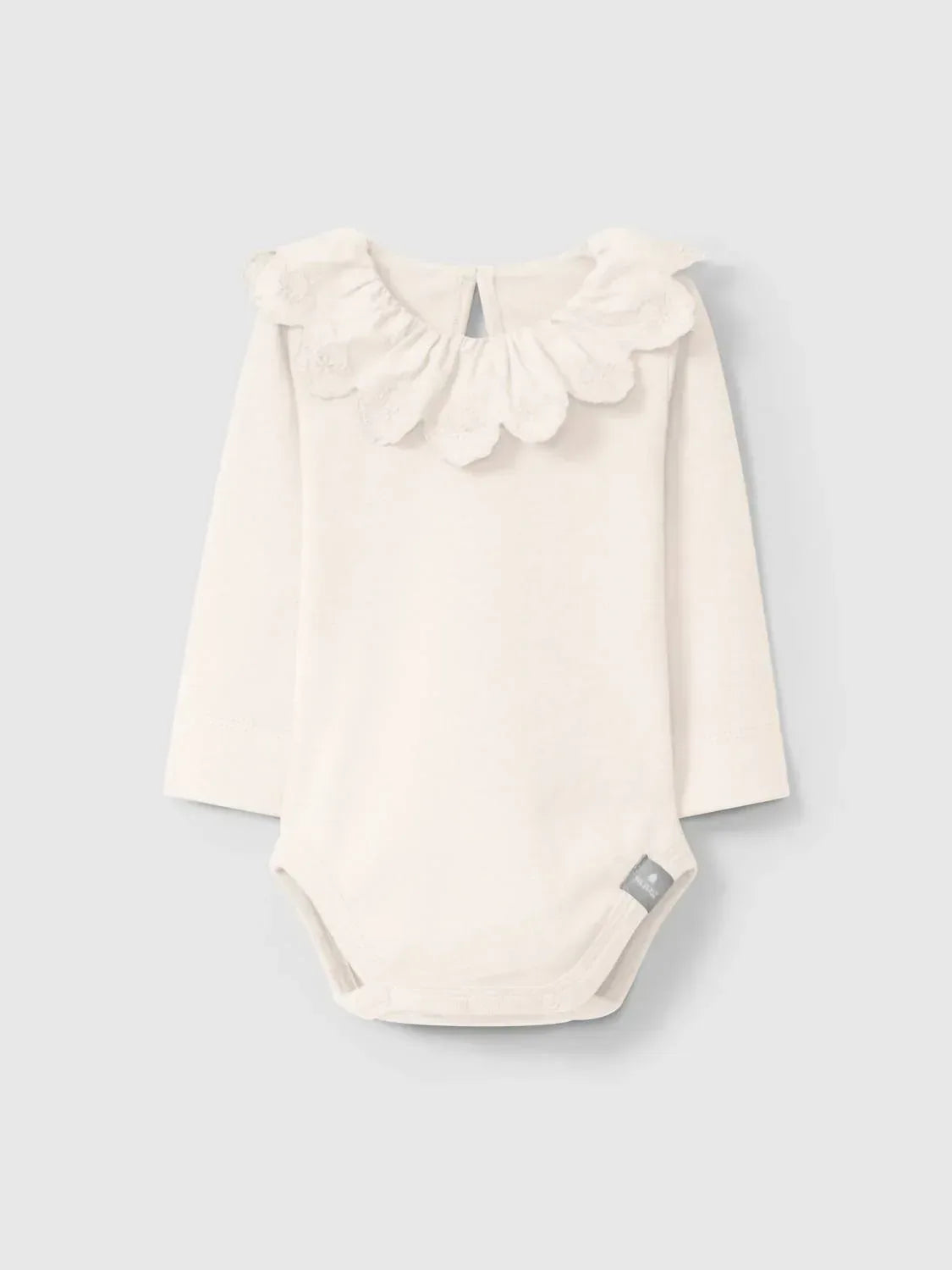 Snug - Girl's Long Sleeve Onesie With Scalloped Collar - Rack Hunt