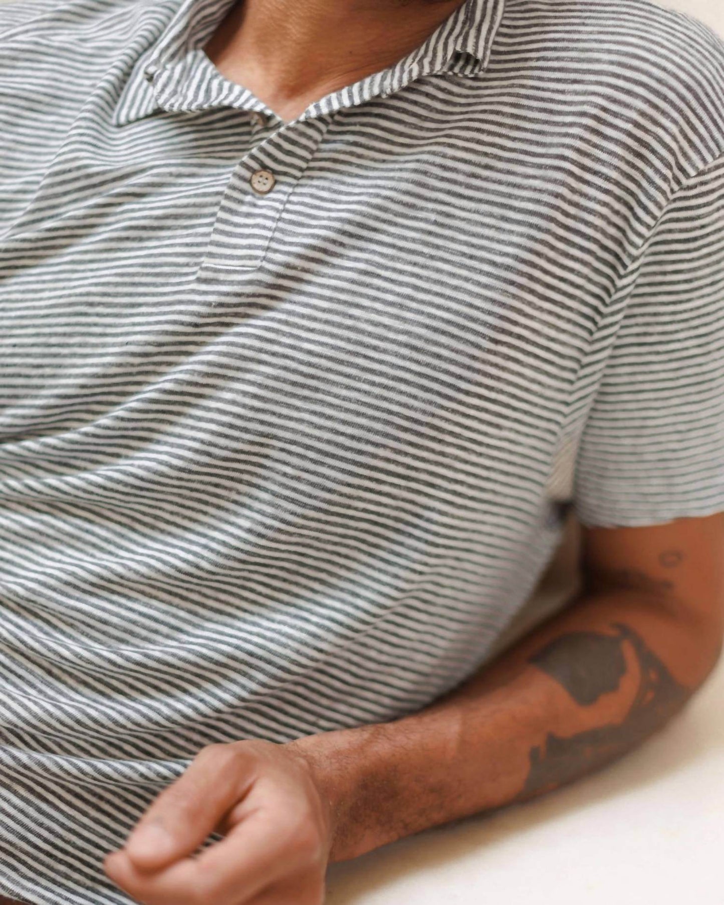 Alex Crane - Striped Knit Polo - Rack Hunt -