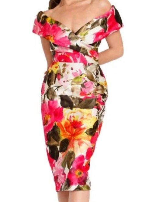Off Shoulder Midi Dress
