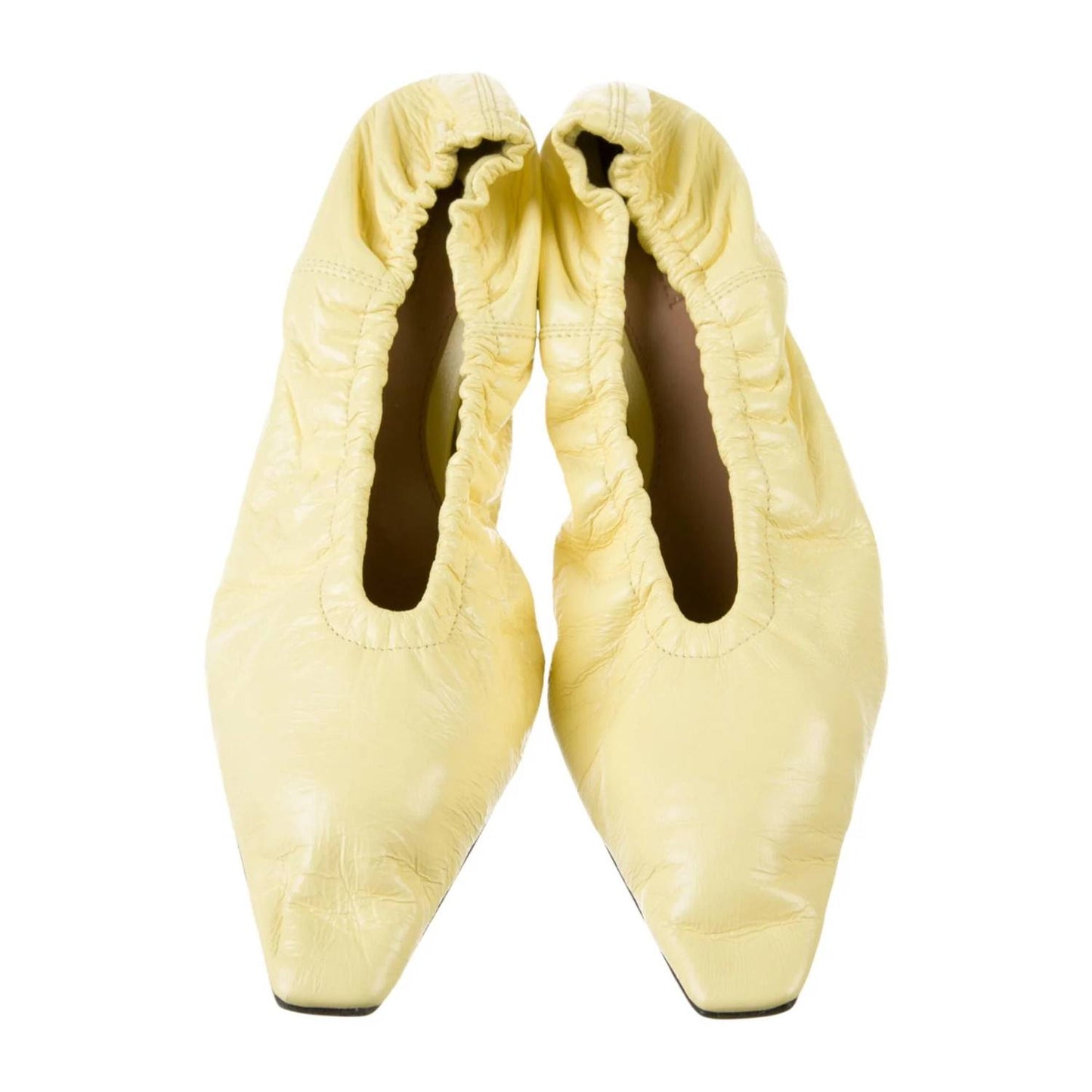 Women's Glitter Heel Leather Pumps