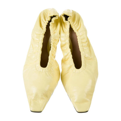 Women's Glitter Heel Leather Pumps