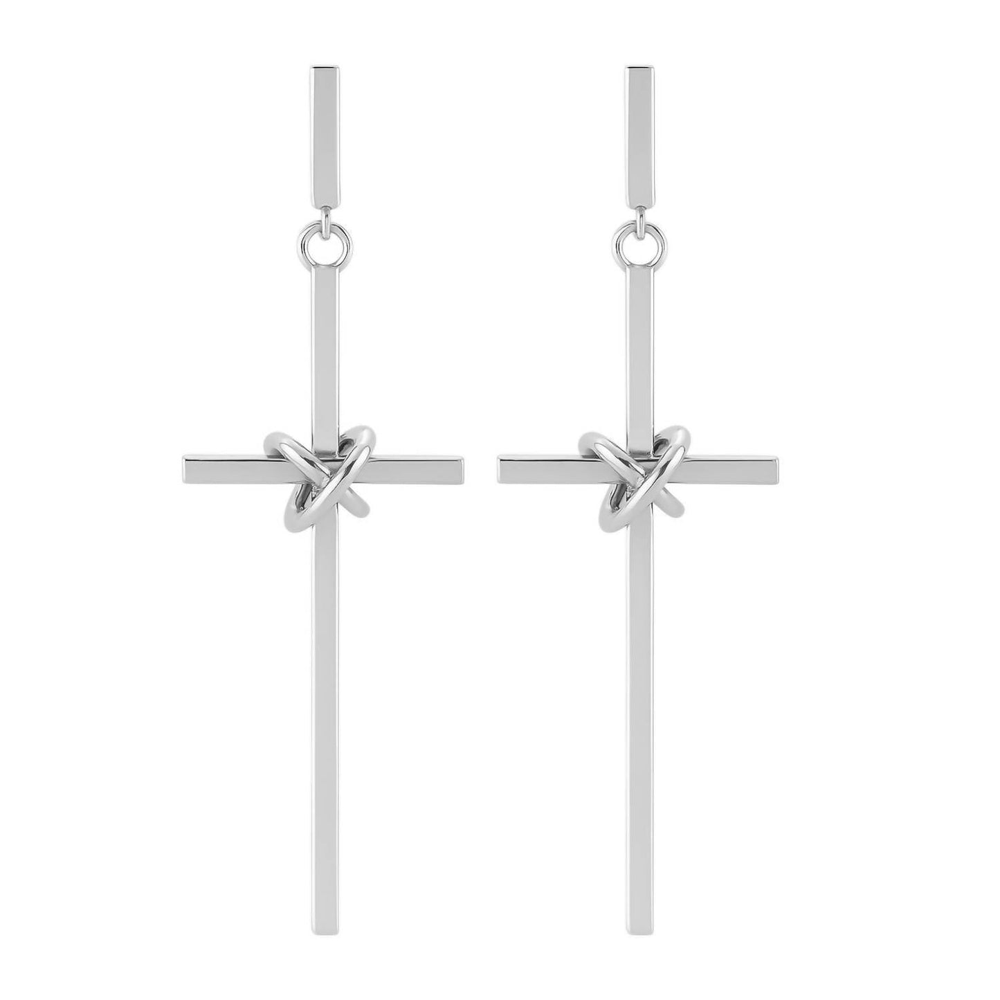 Allyanna Gifts - Women's Large Dangling Cross Earrings - Rack Hunt