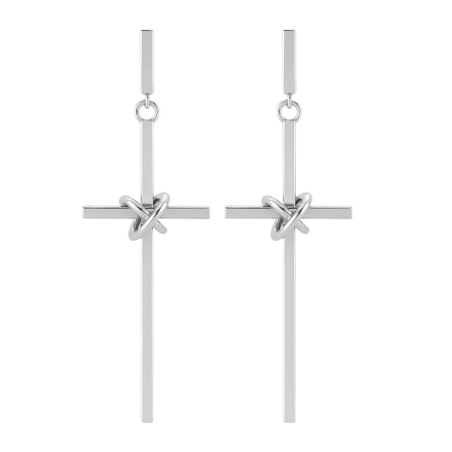 Allyanna Gifts - Women's Large Dangling Cross Earrings - Rack Hunt