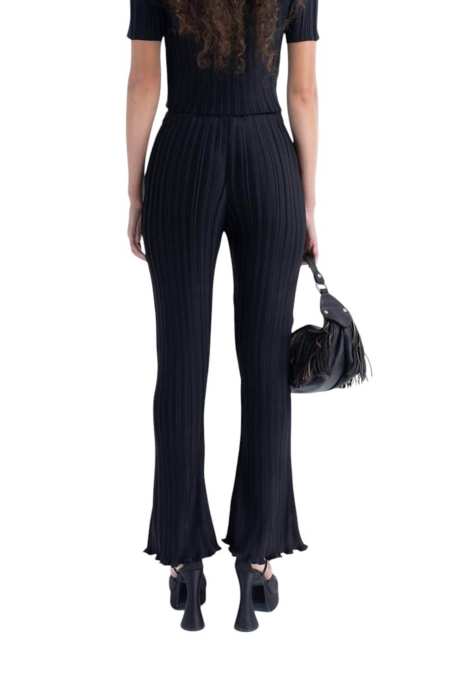 Arthur Apparel - Box Pleat Flare Pants - Rack Hunt