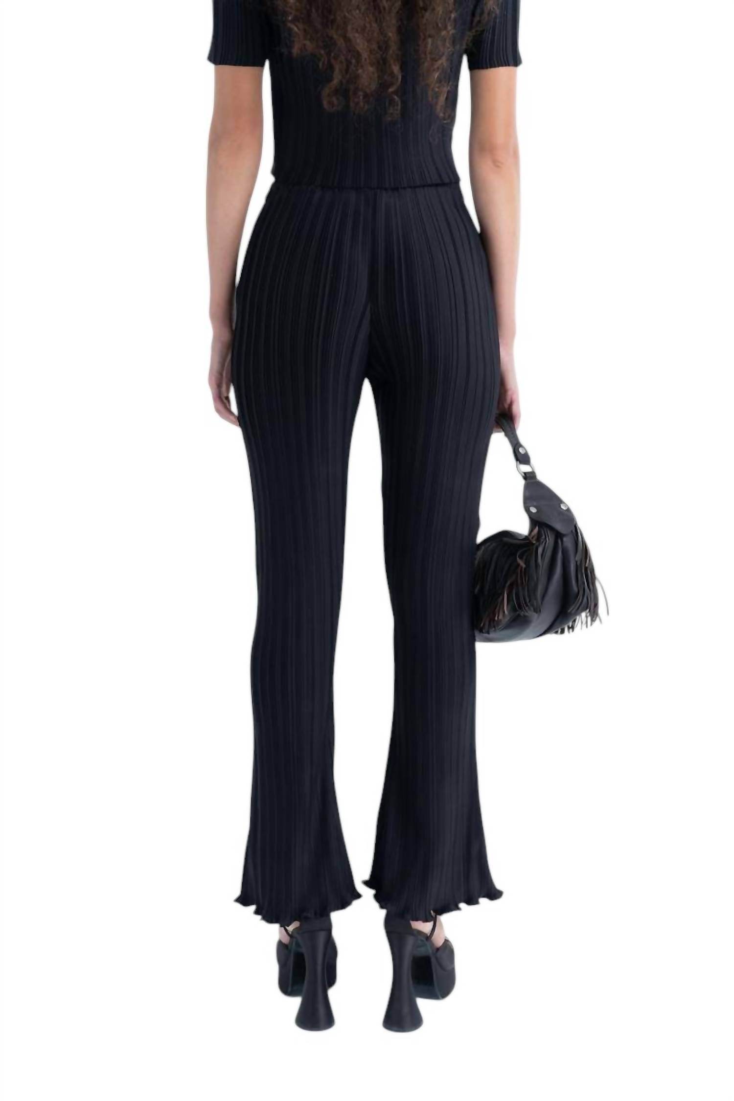 Arthur Apparel - Box Pleat Flare Pants - Rack Hunt