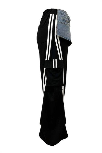Two Tone Denim Pants