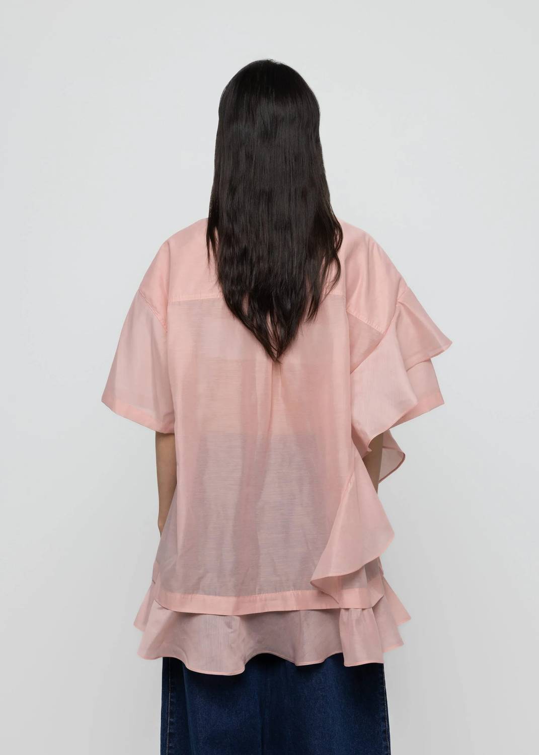 Women's Oversized Frill Shirt